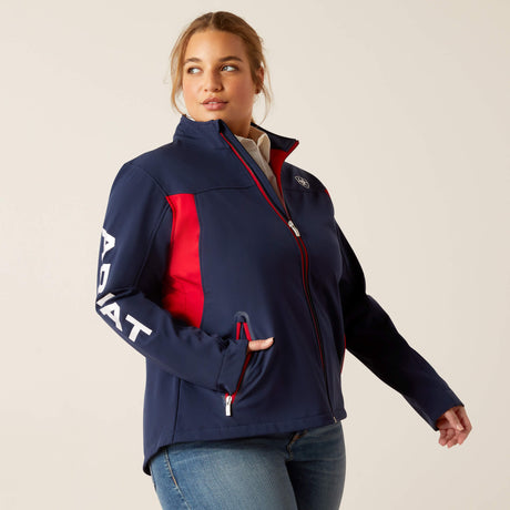 Ariat Women's New Team Softshell Jacket #colour_navy