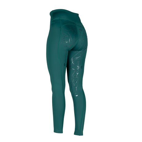 Shires Aubrion Team Maids Winter Riding Tights #colour_green