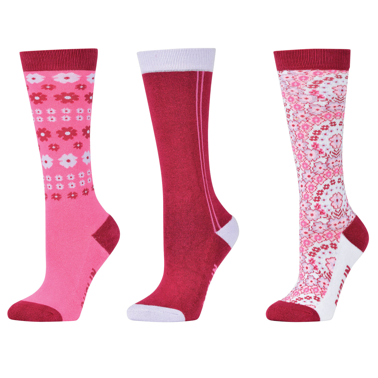 Dublin 3 Pack Socks Childs #colour_pretty-in-pink