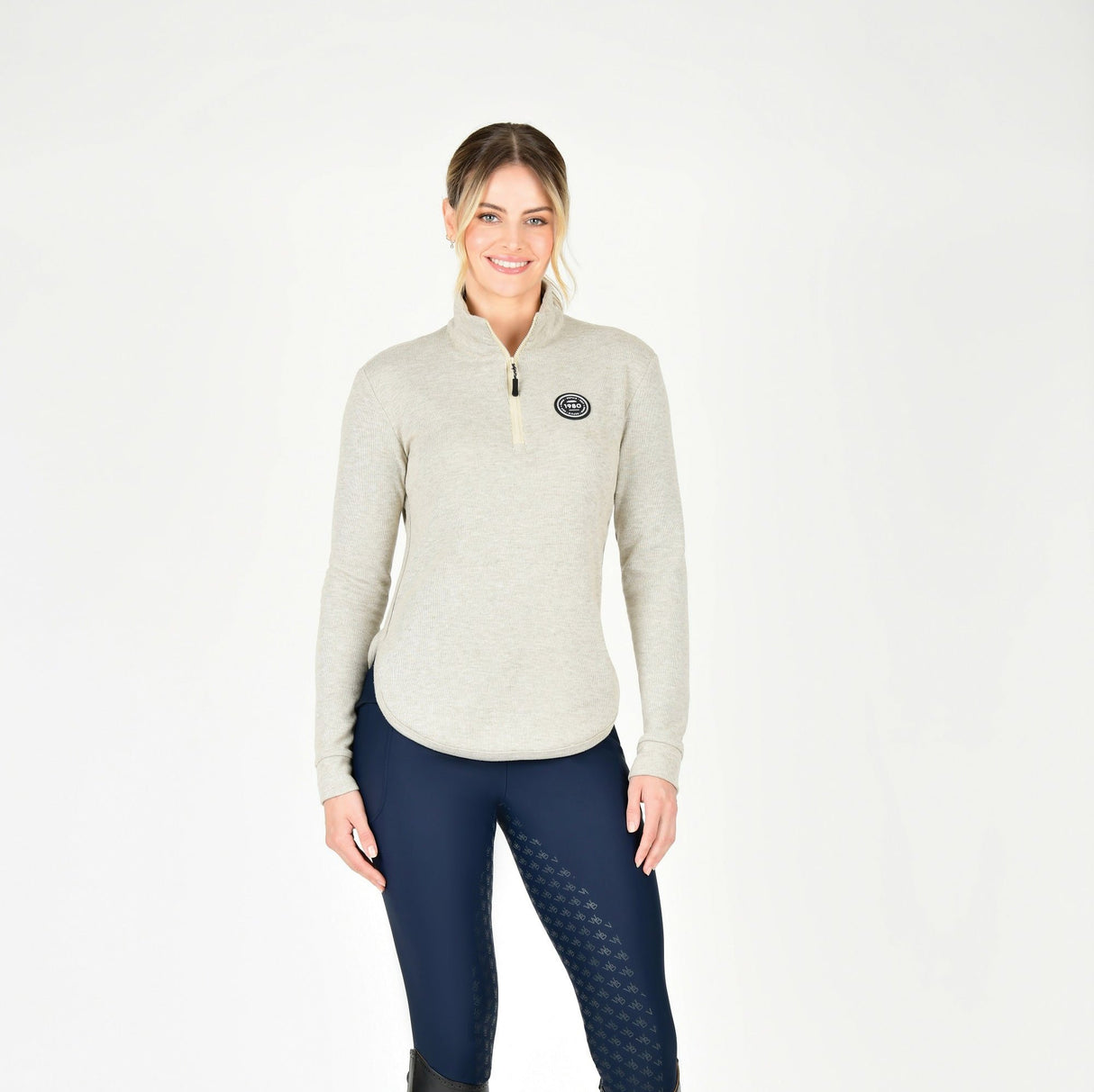 Weatherbeeta Ladies London Layer Long Sleeve Top #colour_irish-cream