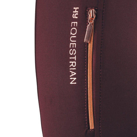 Hy Equestrian Enchanted Collection Riding Tights #colour_plum-rose-gold