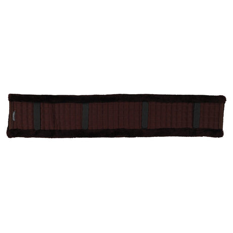 Hy Equestrian GP Fleece Girth Cover #colour_brown-dark-brown