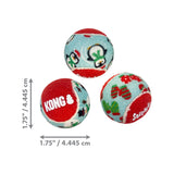 Kong Holiday Squeakair Balls Pack van 6