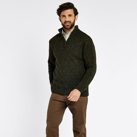 Dubarry Mens Callaghan Knitted Jumper #colour_olive