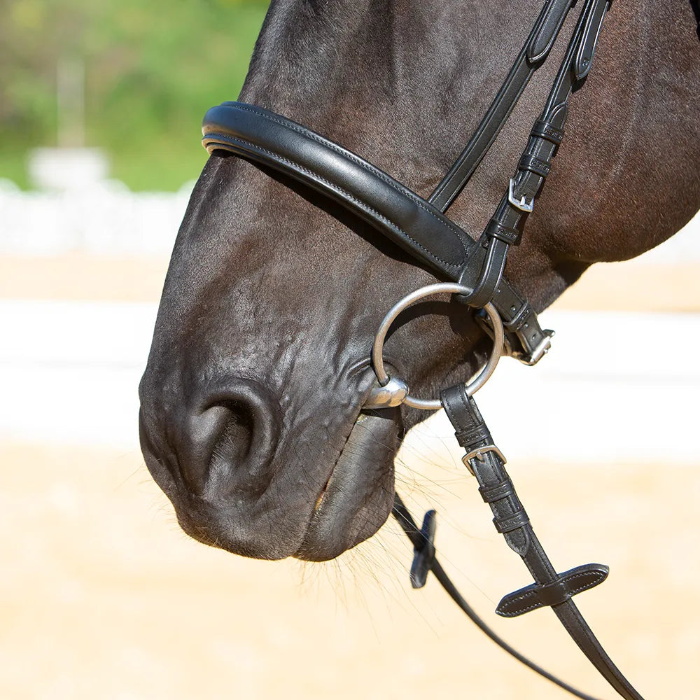 Kieffer Ultrasoft Sue Snaffle Bridle #colour_black