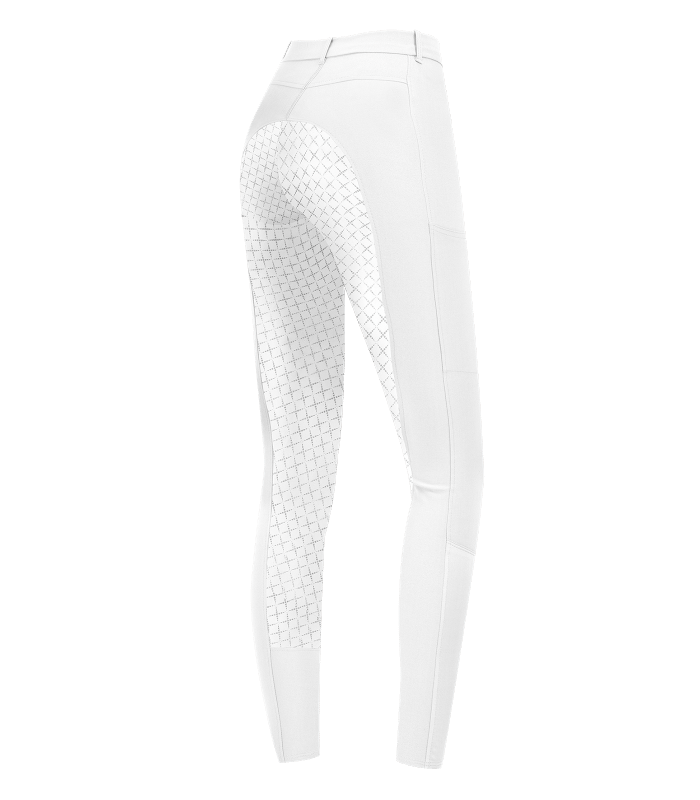 E.L.T Micro Child Sport Silicone Riding Breeches #colour_white