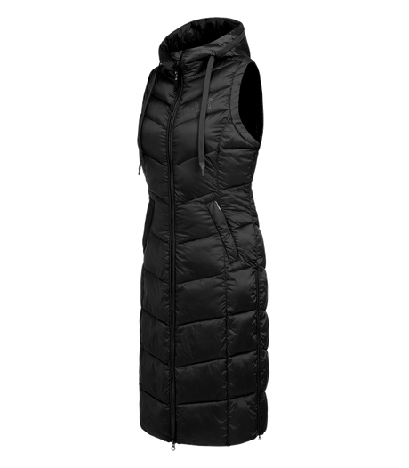 E.L.T Ostende Ladies Lightweight Long Gilet #colour_black