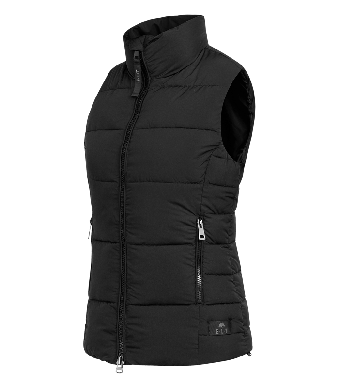 E.L.T Oxford Ladies Winter Light Weight Gilet #colour_black