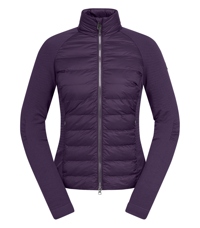 E.L.T Oregon Ladies Hybrid Quilted Jacket #colour_dark-purple