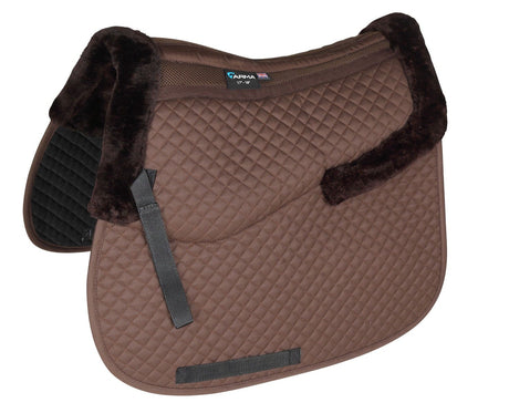 Shires Performance Half Lined Saddlecloth #colour_brown