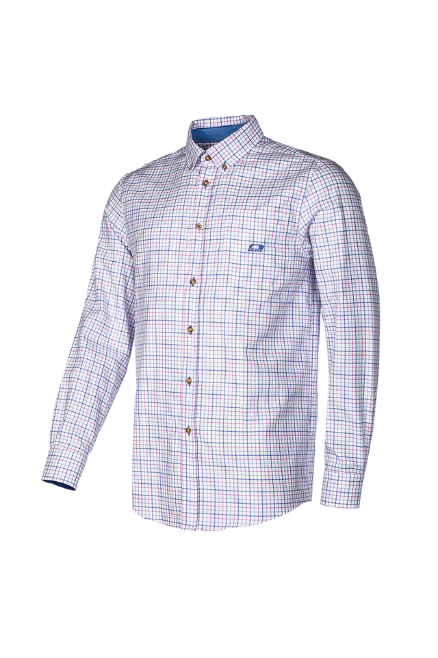 Baleno Berkley Mens Stylish Shirt #colour_check-pink-blue