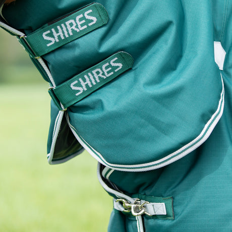 Shires Highlander Original 300g Combo Turnout Rug #colour_green