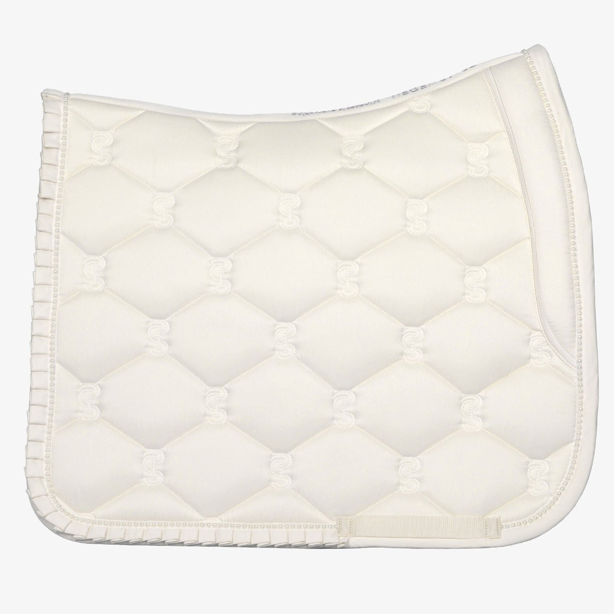 PS van Zweden Off White Ruffle Pearl Dressage Saddle Pad