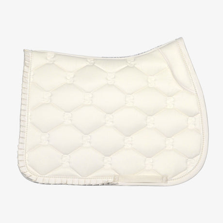 PS van Zweden Off White Ruffle Pearl Jump Saddle Pad