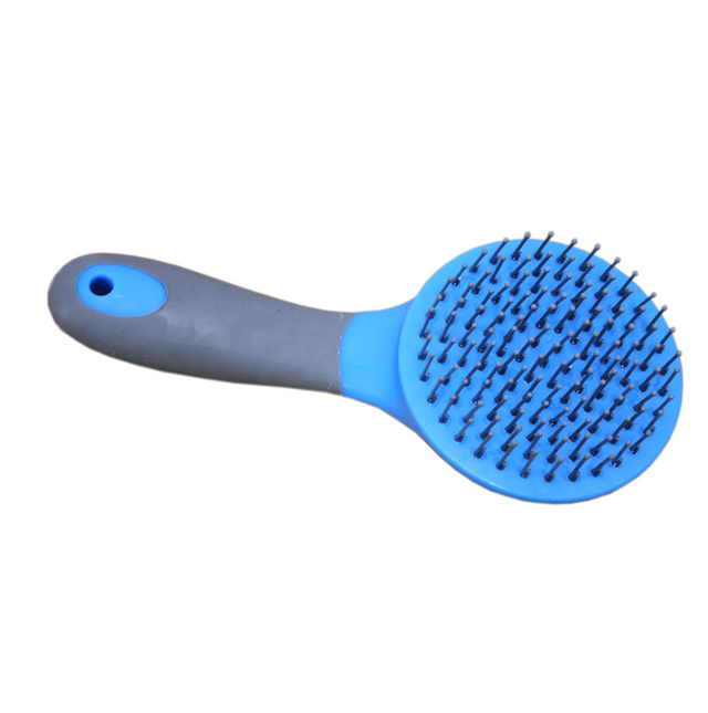 Mackey Two Tone Round Mane & Tail Brush #colour_blue-grey