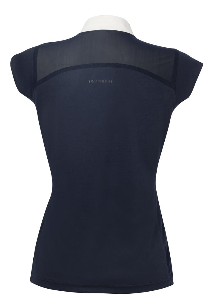 Equitheme Brussels Polo Shirt With Crystals #colour_navy