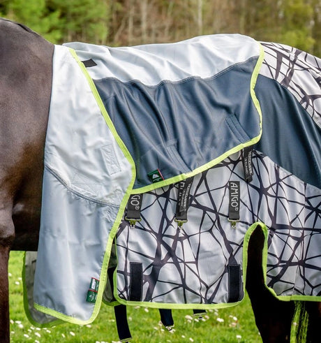 Horseware Ireland Amigo 3-in-1 CamoFly #colour_camofly-print-lime