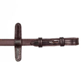 Henry James Calfskin Supergrip Reins With Stoppers #colour_havana-brown