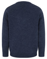 Hoggs of Fife Melrose II V-Neck Pullover #colour_storm-blue-marl