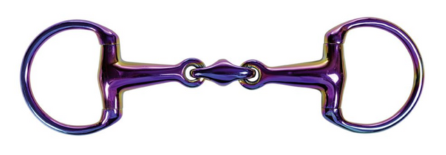 HKM Rainbow- 16mm Eggbutt Snaffle With Lozenge 