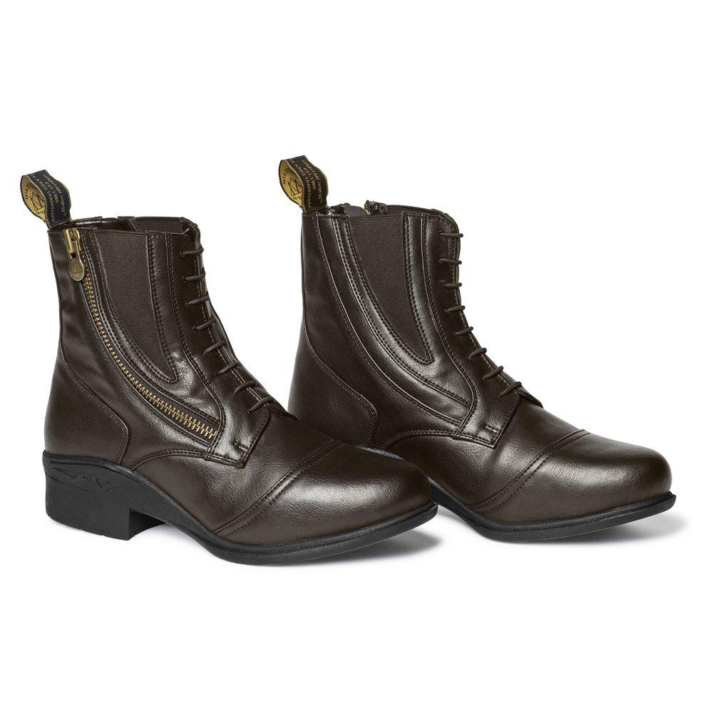 Mountain Horse Veganza Side Zip Paddock Boots #colour_brown