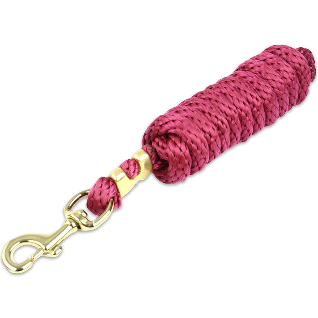 KM Elite 10ft Lead Rope #colour_burgundy