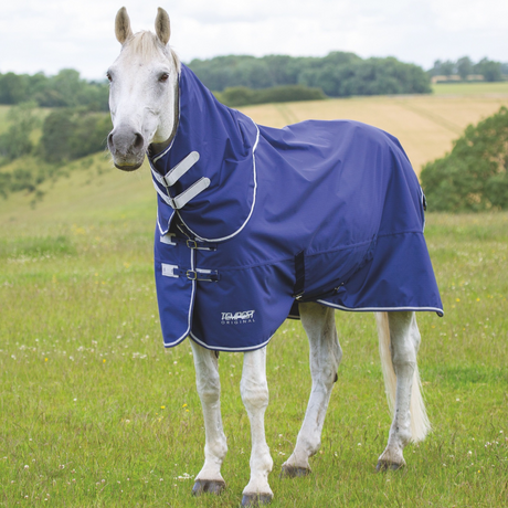 Shires Tempest Original Lite Turnout Rug with Detachable Neck #colour_navy