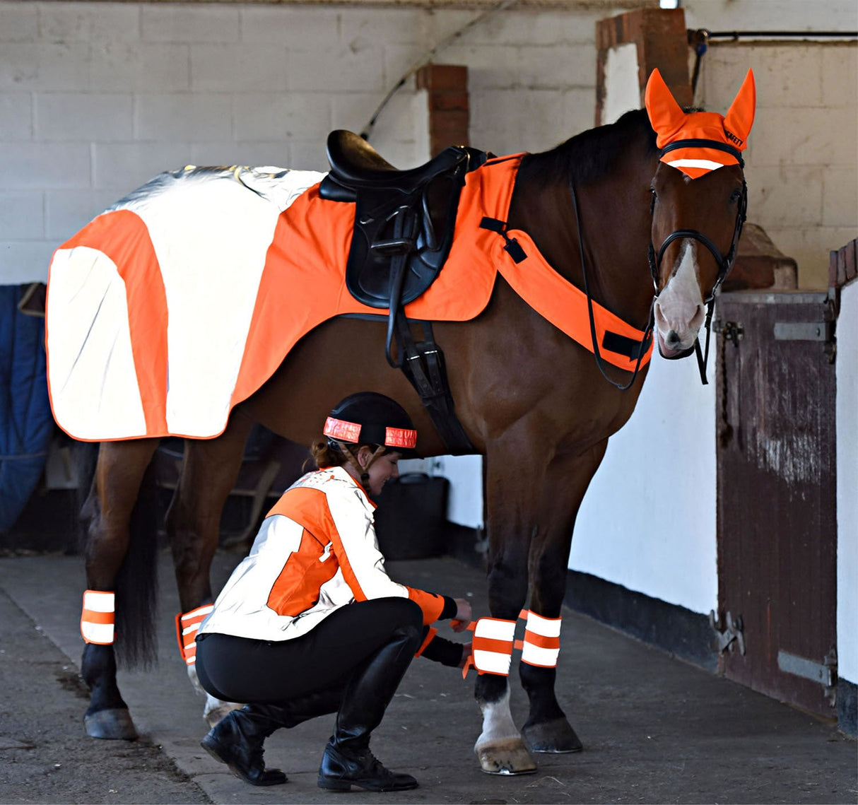 Equisafety Mercury Exercise Rug #colour_orange