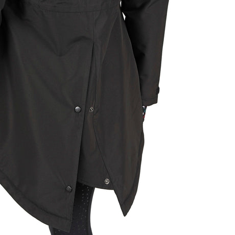 Shires Aubrion Woodford Ladies Waterproof Coat #colour_charcoal