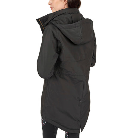 Shires Aubrion Woodford Ladies Waterproof Coat #colour_charcoal