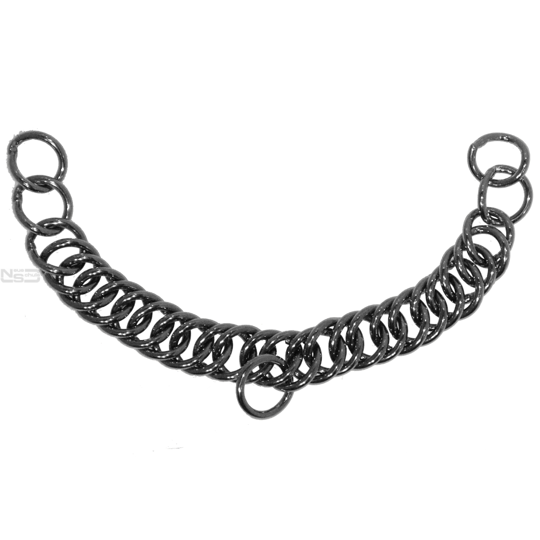 Neue Schule Dubbele Link Curb Chain - roestvrij staal
