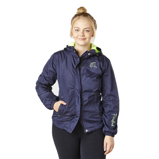 Firefoot Basic Showerproof Ladies Jacket #colour_navy-lime