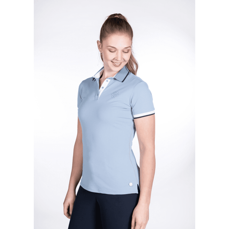 HKM Bloomsbury Polo Shirt #colour_smokey-blue
