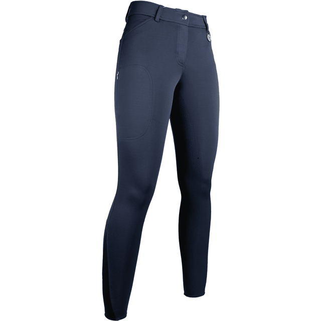 HKM Della Sera CM Style Silicone Full Seat Riding Breeches #colour_night-blue