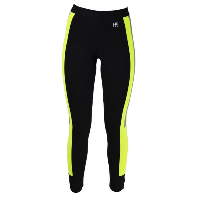 HyVIZ Reflector Ladies Jodhpurs #colour_yellow-black